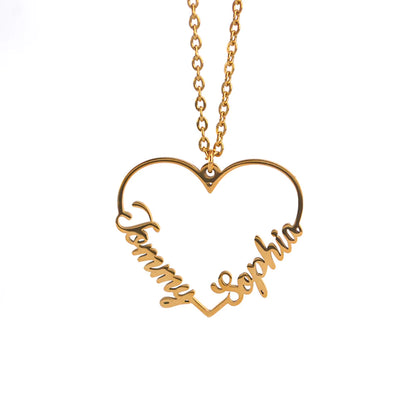 Heart Shape Custom Necklace