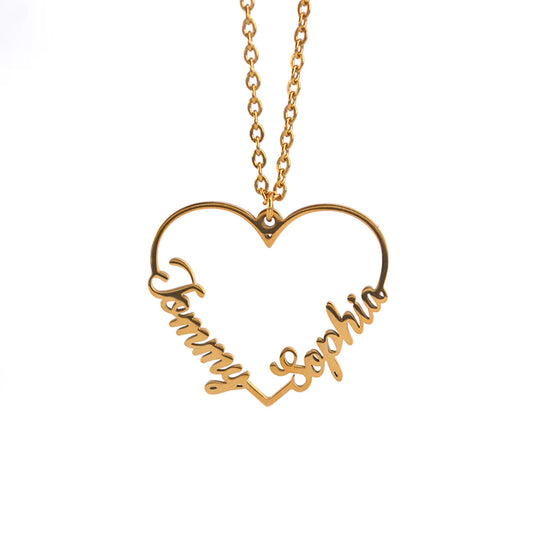 Heart Shape Custom Necklace