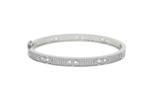 Icy Evil Eye Bangle