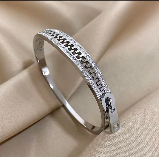 Zipped Bangle Bracelet