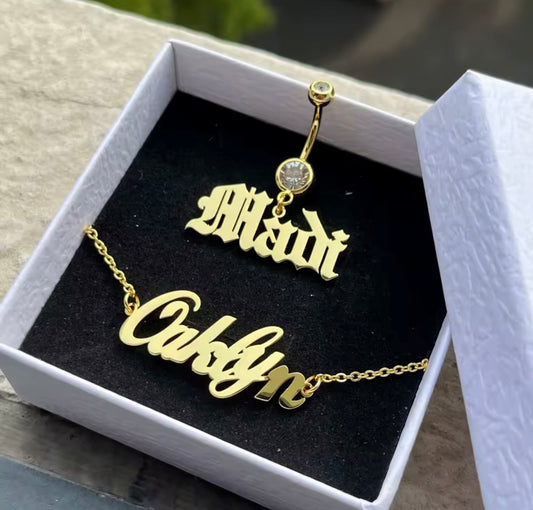 Belly Ring & Anklet set
