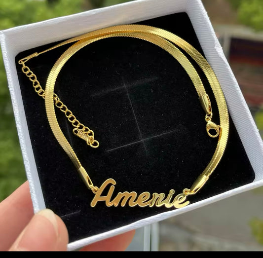Custom Herringbone Necklace