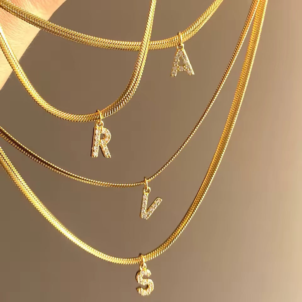 Initial necklace