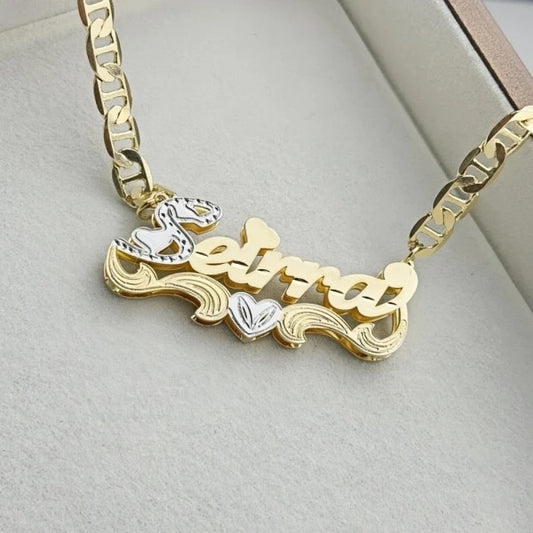 Double Layer Heart Necklace