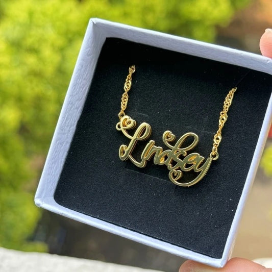 Double Name Custom Kid Necklace